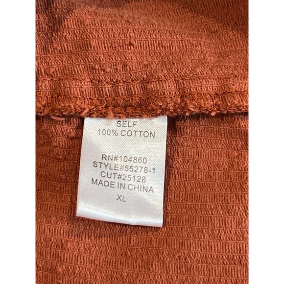 Chloe & Katie Orange Corduroy Miniskirt Youth Size XL Y2K 70s Clueless Preppy - Picture 4 of 6